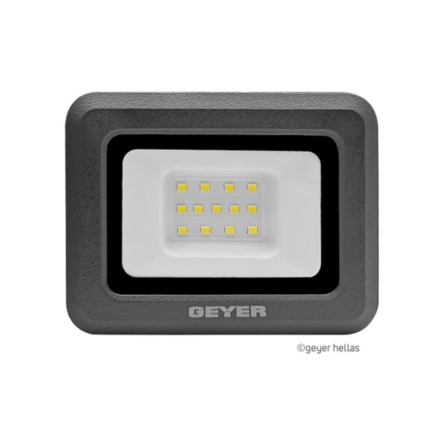 GEYER Προβολέας led μαύρος 10W 4000K 900LM LPRM10CE – Προσφέρει μοναδική αισθητική | iroots.gr