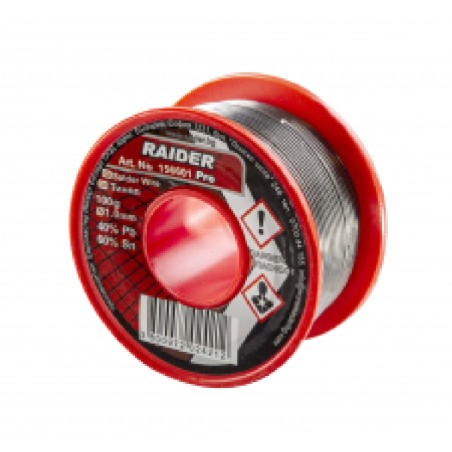 RAIDER Καλάι κόλληση 1.6ΜΜ 100g 60%Sn 40%Pb 156602 – Προσφέρει μοναδική αισθητική | iroots.gr