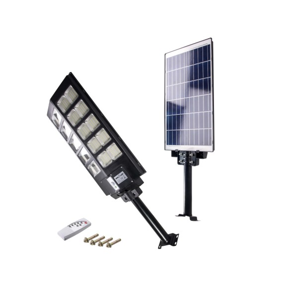 MAKALON Φωτιστικό δρόμου ηλιακό led στεγανό με τηλεχειριστήριο 8000lm 6500K 729920 – Ταιριάζει σε κάθε μοντέρνο ή επαγγελματικό 