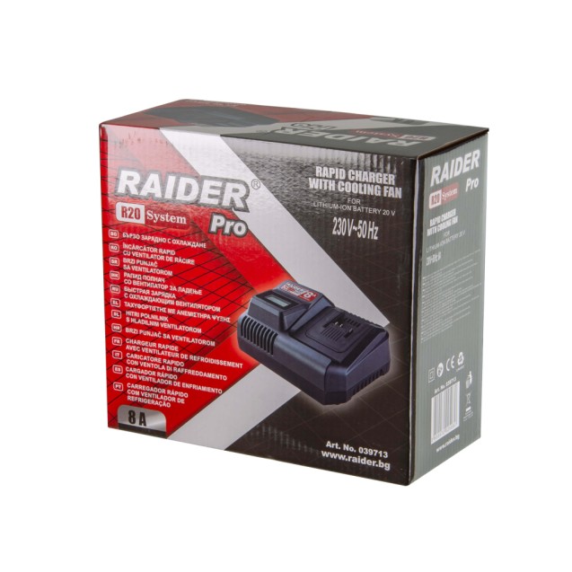 RAIDER R20 Φορτιστής 8A με σύστημα ψύξης 039713