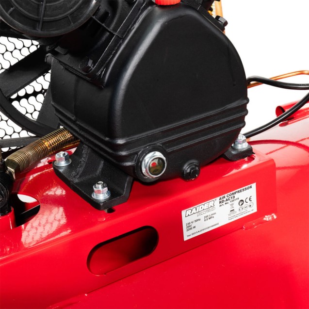 RAIDER Αεροσυμπιεστής 200L RD-AC19 2.2kW 120119 – Ταιριάζει σε κάθε μοντέρνο ή επαγγελματικό χώρο | iroots.gr