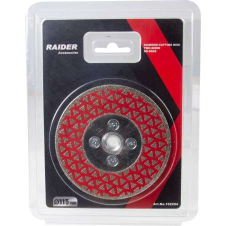 RAIDER Δίσκος λείανσης δομικών υλικών διαμαντέ 115x22.2mm M14 RD-DD25 162204