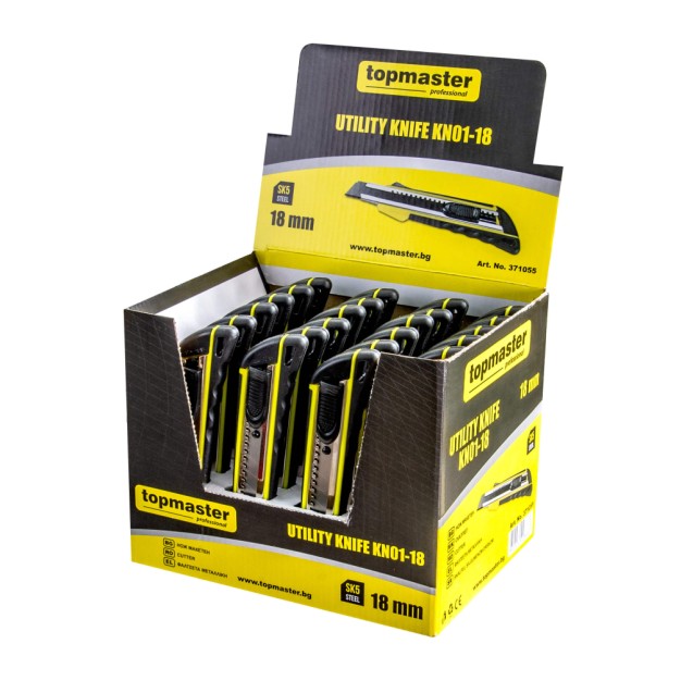 TOP MASTER Φαλτσέτα με πλαστικό σώμα και πλάτος λάμας 18mm SK5 371055 – Δημιουργεί αίσθηση πολυτέλειας χωρίς κόπο | iroots.gr