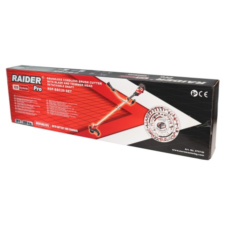 RAIDER R20 Set Χορτοκοπτικό μπαταρίας ώμου / χειρός 20V 4Ah 4.4kg RDP-BBC20 075736 – Δημιουργεί αίσθηση πολυτέλειας χωρίς κόπο |