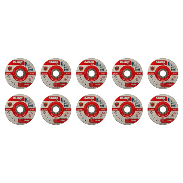 RAIDER Τροχός κοπής inox A60T 115*1.0*22.2mm σε μεταλικό κουτί 160157 (τιμή/τεμ) – Αναβαθμίζει άμεσα τον χώρο σου | iroots.gr