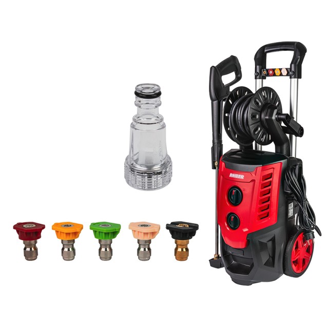 RAIDER Πλυστικό ρεύματος 2500W με πίεση 195bar RD-HPC14 072114 – Δημιουργεί αίσθηση πολυτέλειας χωρίς κόπο | iroots.gr