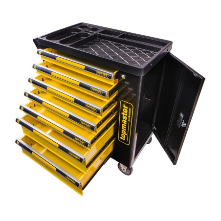 TOP MASTER Τροχήλατος μεταλλικός εργαλειοφόρος με 7 συρτάρια Π80xΒ48xΥ87εκ. 455560 – Προσφέρει μοναδική αισθητική | iroots.gr