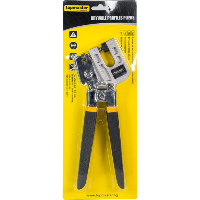 TOP MASTER Πένσα διάτρησης προφίλ 0.5-0.8mm γυψοσανίδας μήκους 270mm 250256