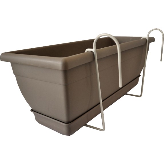 Ζαρντινιέρα πλαστική Venere 50 x 20 cm έτοιμο σετ