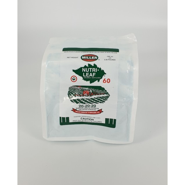 Nutri-Leaf 20-20-20 1kg Miller | Υδατοδιαλυτό Λίπασμα Γενικής Χρήσης