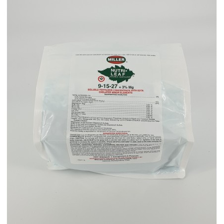Nutri-Leaf 9-15-27+3Mg 1kg Miller | Λίπασμα Ανθοφορίας & Καρποφορίας