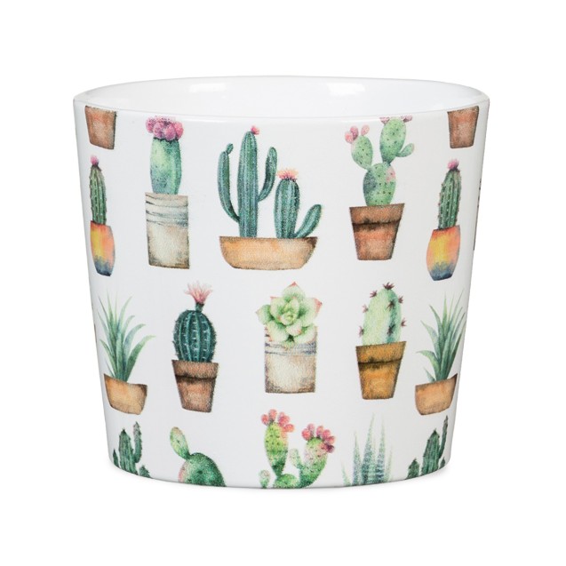 Γλάστρα κεραμική Cactus garden mini – Προσφέρει μοναδική αισθητική | iroots.gr