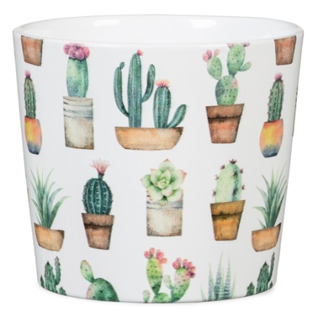 Γλάστρα κεραμική Cactus garden mini – Προσφέρει μοναδική αισθητική | iroots.gr
