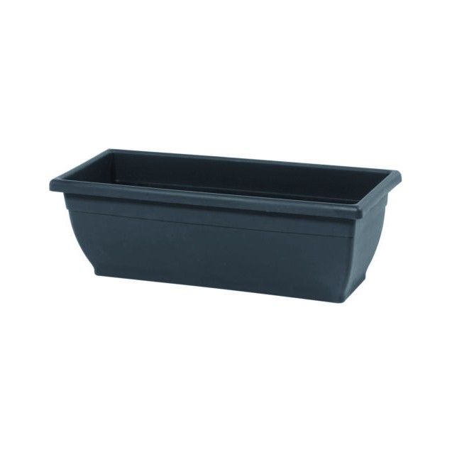 Ζαρντινιέρα πλαστική Venere 50 x 20 cm χρώματος ανθρακί