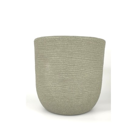 Γλάστρα πλαστική Shabby Cori 35 rotational διαμέτρου 35cm, ύψος 34cm, χρώματος Oxford green