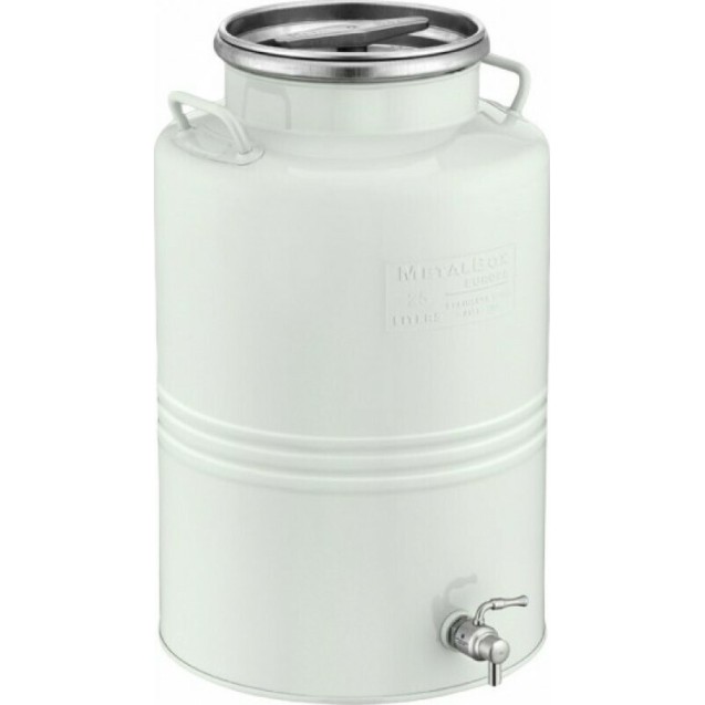 Ανοξείδωτο χρωματιστό δοχείο διαμέτρου 28cm 25lit – Δίνει premium χαρακτήρα στο περιβάλλον | iroots.gr