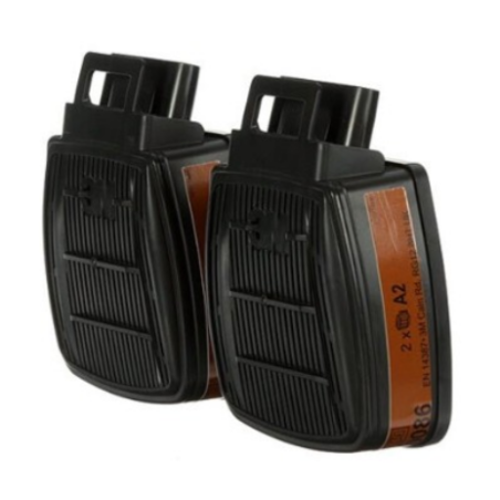 Φίλτρο 3Μ™ compact D 8055 επιπέδου A2 για μάσκα 3M™ Secure Click™ HF802 SD σετ
