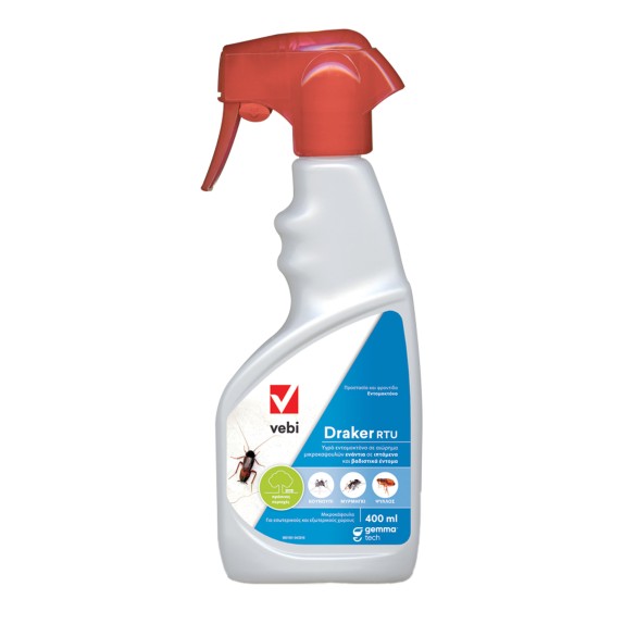 Draker RTU υγρό ετοιμόχρηστο εντομοκτόνο 400 ml Gemma Εντομοκτόνα- Κατσαριδοκτόνα - Gel