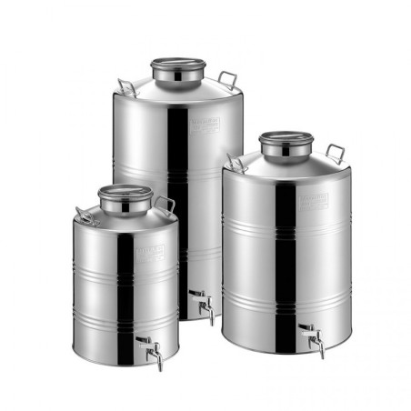 Ανοξείδωτο δοχείο Metal Box 46SL180 διάμετρος 46cm 100λίτρων χωρίς κάνουλα