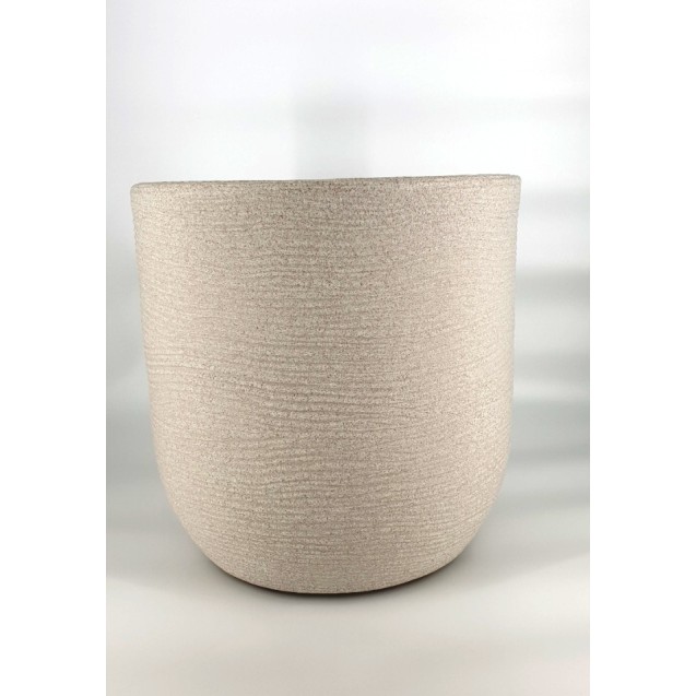 Γλάστρα πλαστική Shabby Cori 45 rotational διαμέτρου 45cm, ύψος 44cm, χρώματος corda