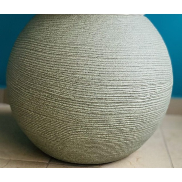 Γλάστρα πλαστική Shabby rotational caspo 40εκ διάμετρος x 33εκ ύψος, χρώματος oxford green – Δίνει premium χαρακτήρα στο περιβάλ