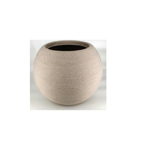 Γλάστρα πλαστική Shabby rotational caspo 50εκ διάμετρος x 42εκ ύψος, χρώματος corda