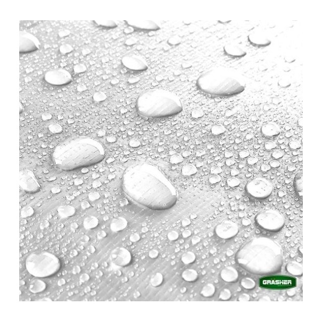 Μουσαμάς - Τέντα 8x12m 190gr/m² GRASHER Με Κρίκους Αδιάβροχος χρώμα λευκό – Δημιουργεί αίσθηση πολυτέλειας χωρίς κόπο | iroots.g