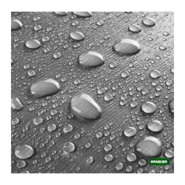 Μουσαμάς - Τέντα 8x12m 190gr/m² GRASHER Με Κρίκους Αδιάβροχος χρώμα γκρι – Προσφέρει μοναδική αισθητική | iroots.gr