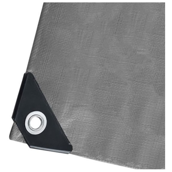 Μουσαμάς - Τέντα 5x10m 190gr/m² GRASHER Με Κρίκους Αδιάβροχος χρώμα γκρι – Δίνει premium χαρακτήρα στο περιβάλλον | iroots.gr