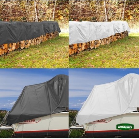 Μουσαμάς - Τέντα 5x8m 120gr/m² GRASHER Με Κρίκους Αδιάβροχος χρώμα μπλε – Δημιουργεί αίσθηση πολυτέλειας χωρίς κόπο | iroots.gr