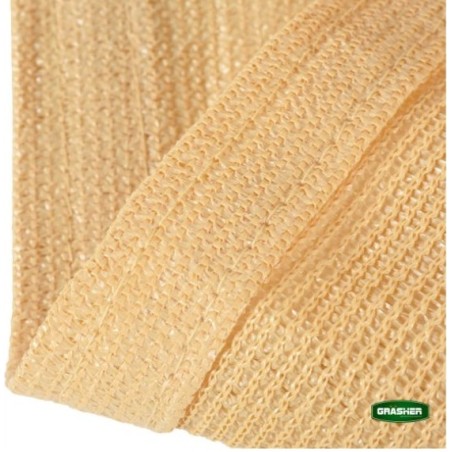 Πανί Σκίασης Τετράγωνο GRASHER 180gr/m² με Κρίκους Μπεζ 4x