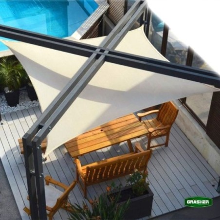 Πανί Σκίασης Τετράγωνο GRASHER 180gr/m² Εκρού 4x6m