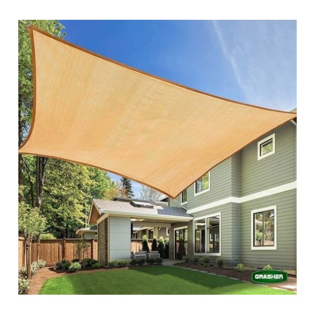 Πανί Σκίασης Τετράγωνο GRASHER 180gr/m² Μπεζ 3x4m