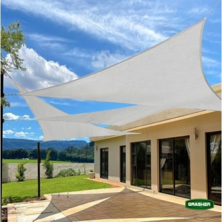 Πανί Σκίασης Τρίγωνο GRASHER 180gr/m² Γκρι 3,6x3,6x3,6m