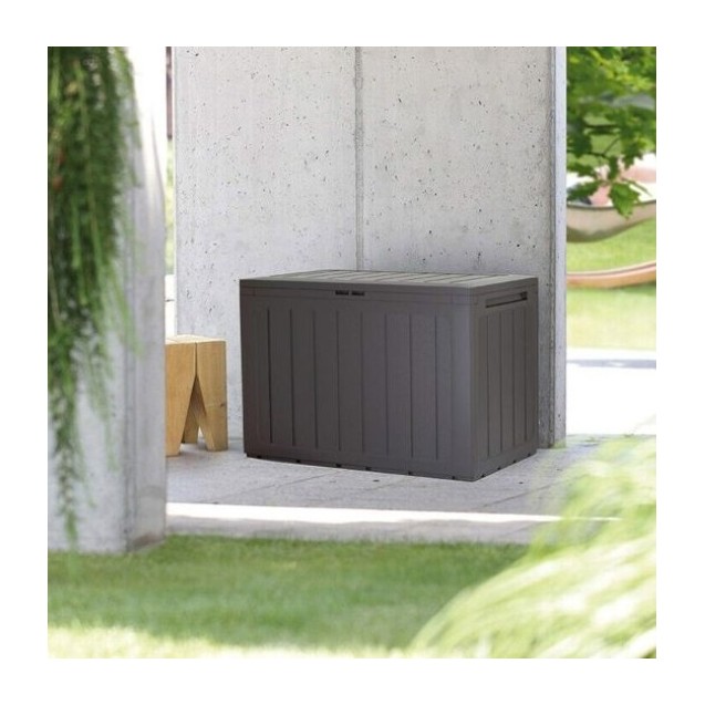 Μπαούλο αποθήκευσης κήπου 190lit PROSPERPLAST Woodebox 78x43,3x55Y c