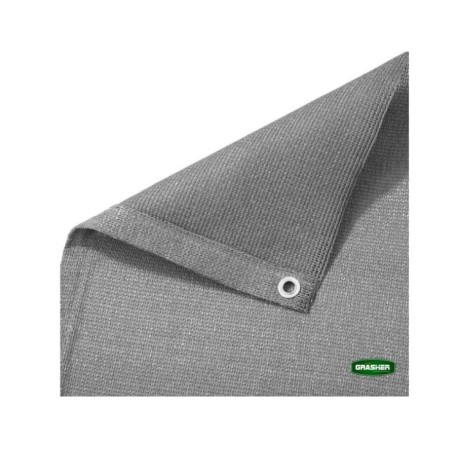 Διαχωριστικό Δίχτυ Μπαλκονιού 160gr/m² - 0,75x6m GRASHER Με Κρίκους, γκρι – Προσφέρει μοναδική αισθητική | iroots.gr