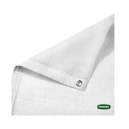 Διαχωριστικό Δίχτυ Μπαλκονιού 160gr/m² - 1,50x6m GRASHER Με Κρίκους, λευκό – Δημιουργεί αίσθηση πολυτέλειας χωρίς κόπο | iroots.