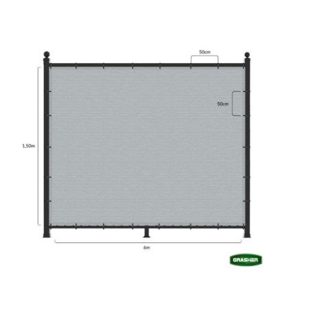 Διαχωριστικό Δίχτυ Μπαλκονιού GRASHER 160gr/m² με Κρίκους