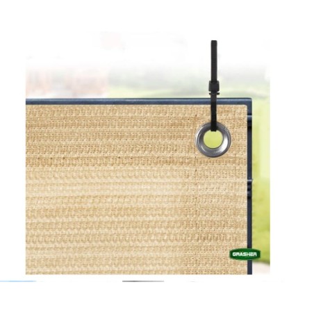 Διαχωριστικό Δίχτυ Μπαλκονιού 160gr/m² - 1,50x6m GRASHER Με Κρίκους, εκρού – Δημιουργεί αίσθηση πολυτέλειας χωρίς κόπο | iroots.