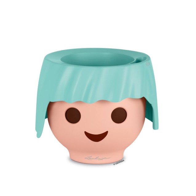 Γλάστρα πλαστική LECHUZA-OJO 21cm διάμετρος και 16cm ύψος, πετρόλ – Δημιουργεί αίσθηση πολυτέλειας χωρίς κόπο | iroots.gr