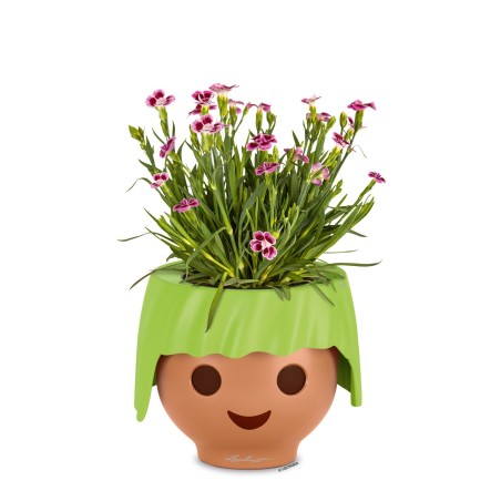 Γλάστρα πλαστική LECHUZA-OJO 21cm διάμετρος και 16cm ύψος, πράσινη – Δίνει premium χαρακτήρα στο περιβάλλον | iroots.gr