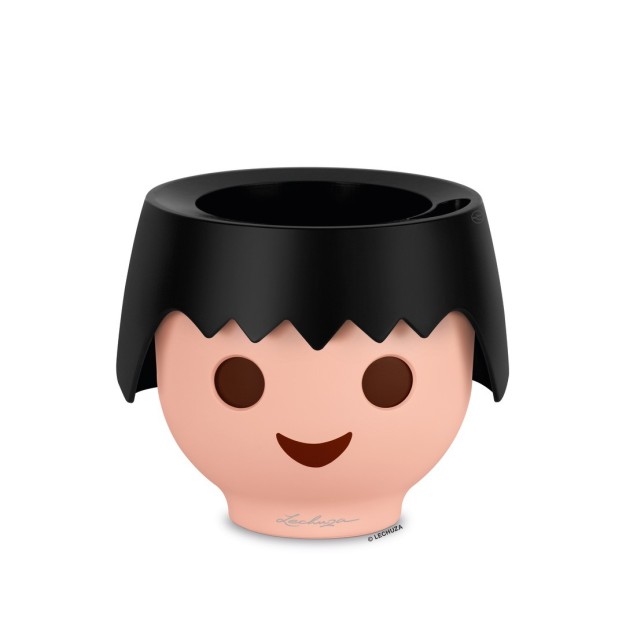 Γλάστρα πλαστική LECHUZA-OJO 21cm διάμετρος και 16cm ύψος μαύρη – Ταιριάζει σε κάθε μοντέρνο ή επαγγελματικό χώρο | iroots.gr