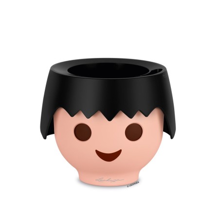 Γλάστρα πλαστική LECHUZA-OJO 21cm διάμετρος και 16cm ύψος μαύρη – Ταιριάζει σε κάθε μοντέρνο ή επαγγελματικό χώρο | iroots.gr