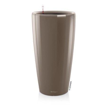 Γλάστρα LECHUZA RONDO 32 Premium Ø32.5x56.5cm ΑΥΤΟΠΟΤΙΖΟΜΕΝΗ με Δοχείο Φύτευσης Μπεζ Γυαλιστερή