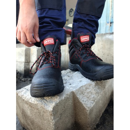 Μποτάκι δερμάτινο S3 αδιάβροχο μαύρο Νο.43 BSH102 – Ταιριάζει σε κάθε μοντέρνο ή επαγγελματικό χώρο | iroots.gr