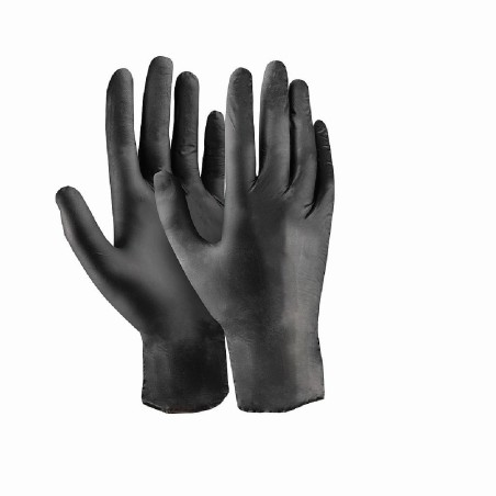Γάντια μιας χρήσης nitrile μαύρα Dext 9/L (κουτί των 100τεμ.) D3619
