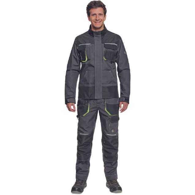 ΜΠΟΥΦΑΝ ΕΡΓΑΣΙΑΣ GREENDALE ΑΝΘΡΑΚΙ/ΛΑΙΜ 65%poly-35%cott, 270 g/m² No 50/M