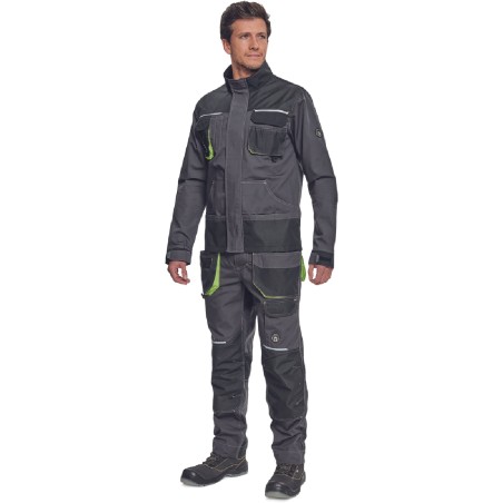 ΜΠΟΥΦΑΝ ΕΡΓΑΣΙΑΣ GREENDALE ΑΝΘΡΑΚΙ/ΛΑΙΜ 65%poly-35%cott, 270 g/m² No 50/M