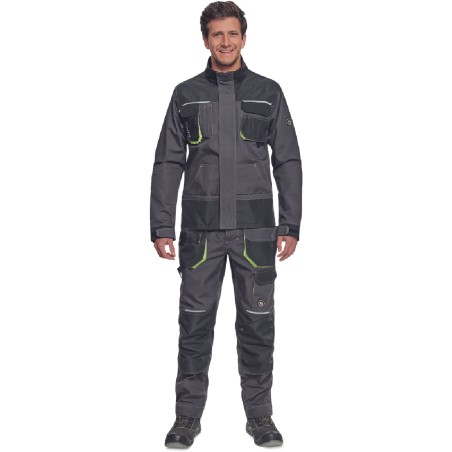 ΜΠΟΥΦΑΝ ΕΡΓΑΣΙΑΣ GREENDALE ΑΝΘΡΑΚΙ/ΛΑΙΜ 65%poly-35%cott, 270 g/m² No 56/XL
