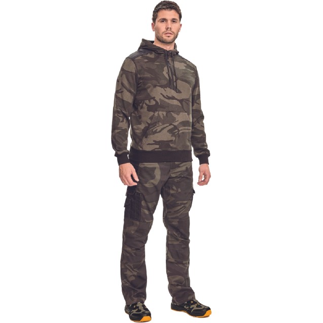 ΜΠΛΟΥΖΑ ΦΟΥΤΕΡ ΜΕ ΚΟΥΚΟΥΛΑ-HOODIE CRAMBE ΚΑΜΟΥΦΛΑΖ 65%poly-35%cott, 340 g/m² M – Δημιουργεί αίσθηση πολυτέλειας χωρίς κόπο | iro